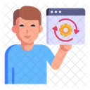 Automatización de sitios web  Icono
