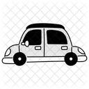 Half Tone Car Illustration Automobile Vehicle Icon