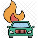 Automobile Car Fire Icon