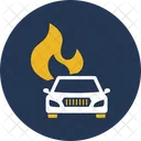 Automobile Car Fire Icon