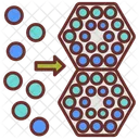 Automontagem Particulas Atomos Ícone