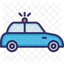 Autonomes Auto Polizist Polizeiauto Symbol