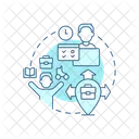 Conceptos De Pantallas De Aplicacion Nomada Digital Icon