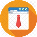 Freelance Corbata Web Icono