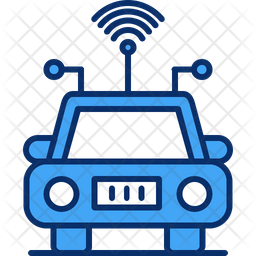 Autonomous Icon - Download in Colored Outline Style