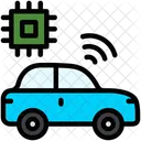 Autonomous Car Selfdriving Vehicle Icon