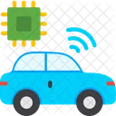 Autonomous Car Selfdriving Vehicle Icon