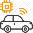 Autonomous Car Selfdriving Vehicle Icon