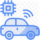 Autonomous Car Selfdriving Vehicle Icon