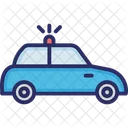 Autonomous Car Cop Police Car Icon