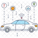 Autonomous Vehicle Autonomous Car Car Wifi Icon