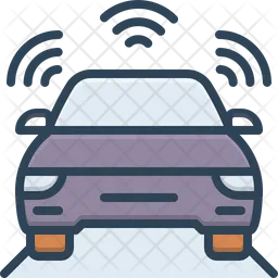 Autonomous Car  Icon