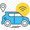 Autonomous Car Smart Icon
