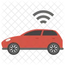 Autonomous Car Car With Wifi Wifi Car Icon