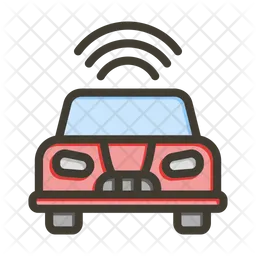 Autonomous Car  Icon