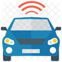 Autonomous Car Car With Wifi Wifi Car Icon