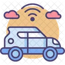 Autonomous Car Automatic Car Transportation Icon