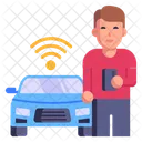Autonomous Car  Icon
