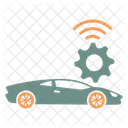 Autonomous Driving System Car Ads Icon
