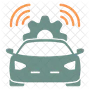 Autonomous Driving System Car Ads Icon