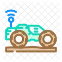 Autonomous Tractor Robot Icon