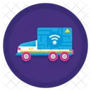 Autonomous Truck Wifi Lorry Icon
