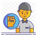 Autonomy Self Determination Hand Gesture Icon