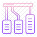 Autopedale Autopedal Autobremse Symbol