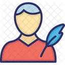 Autor Blogueiro Editor Ícone