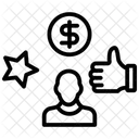 Icono De Linea De Autorrealizacion Icono
