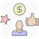 Autorrealizacion Icono Lineal Color Icono