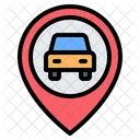 Autostandort Auto Taxi Symbol