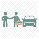 Autoverkaufer Auto Verkaufer Symbol
