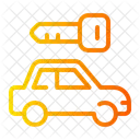 Ein Auto Mieten Autovermietung Auto Symbol