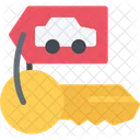 Autovermietung Auto Mieten Autoschlussel Symbol