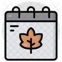 Autumn calendar  Icon