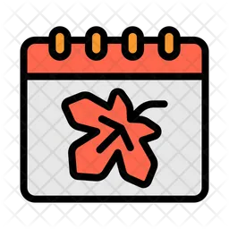 Autumn Calendar  Icon