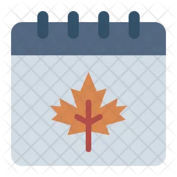 Autumn Calendar  Icon