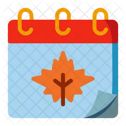 Autumn Calendar  Icon