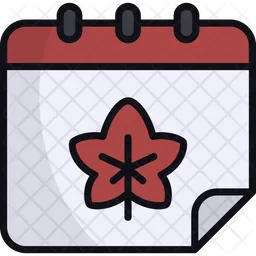 Autumn calendar  Icon