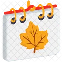 Autumn Calendar Reminder Planner Icon