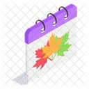 Autumn Calendar Thanksgiving Icon