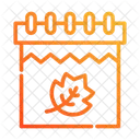 Autumn Calendar  Icon