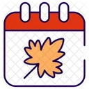 Autumn Calendar Autumn Calendar Icon