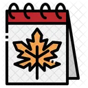 Calendar Autumn Date Icon