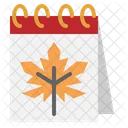 Calendar Autumn Date Icon