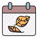 Calendar Leaves Fall Icon