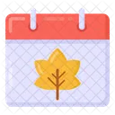 Autumn Calendar  Icon