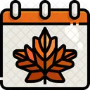 Autumn Calendar Autumn Calendar Icon