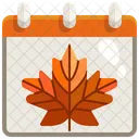 Autumn Calendar  Icon